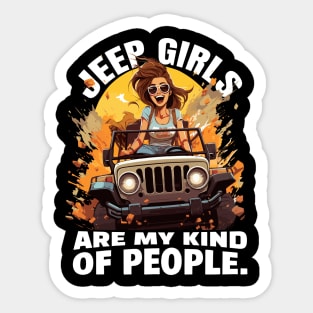 Jeep girls are my kind of people. Sticker